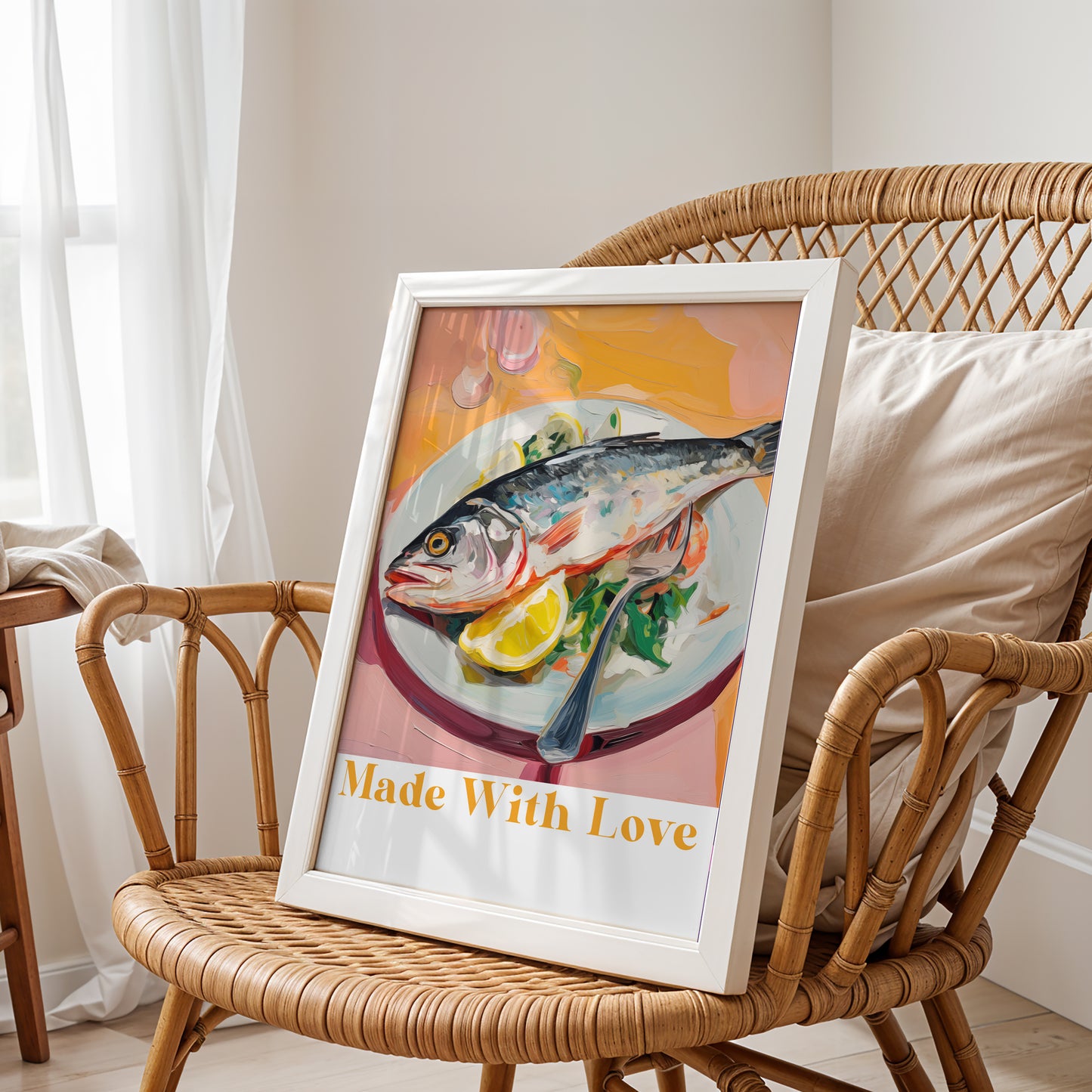Made With Love – Gourmet Fish Plate Kitchen Art