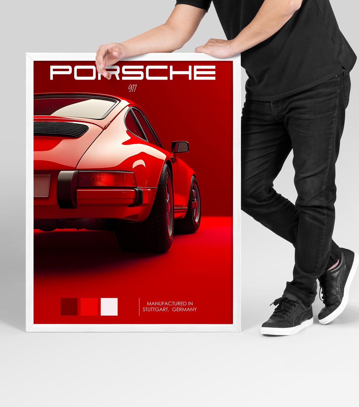 Porsche 911 Red Legend Poster