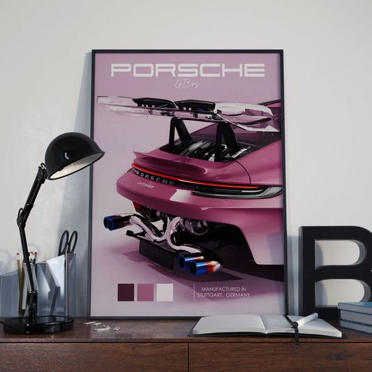 Porsche 911 GT3 RS Pink Edition Poster