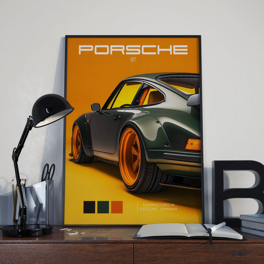 Porsche 911 Turbo Classic Poster