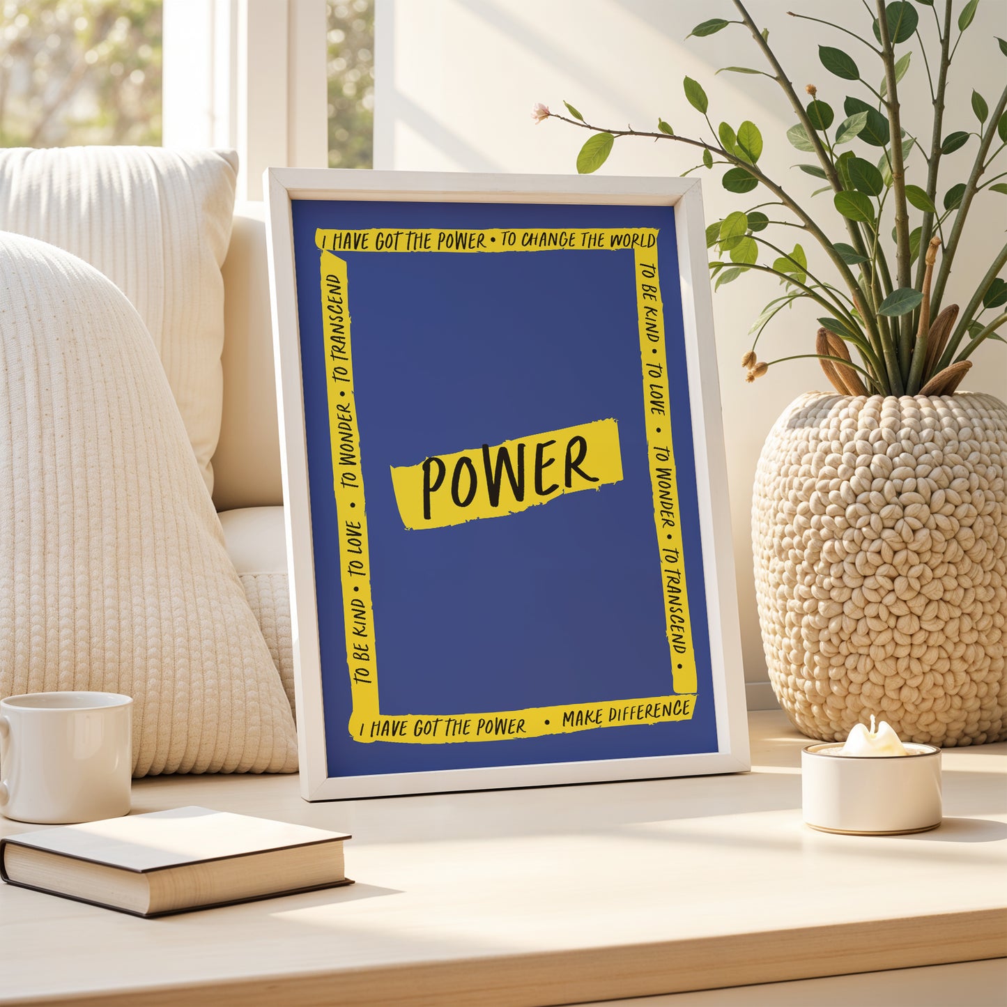 Power to Make a Difference Motivational Art Print