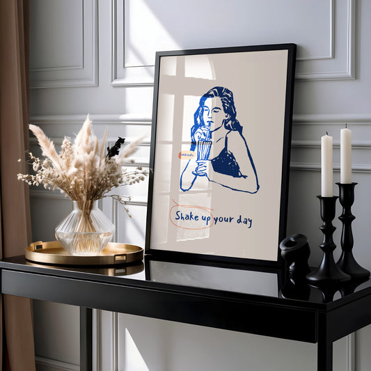 Shake Up Your Day - Milkshake Art Print