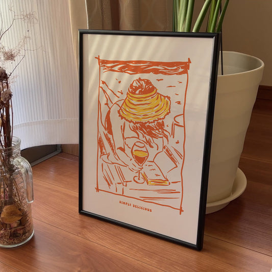 Simply Delicious – Elegant Wine & Leisure Art Print