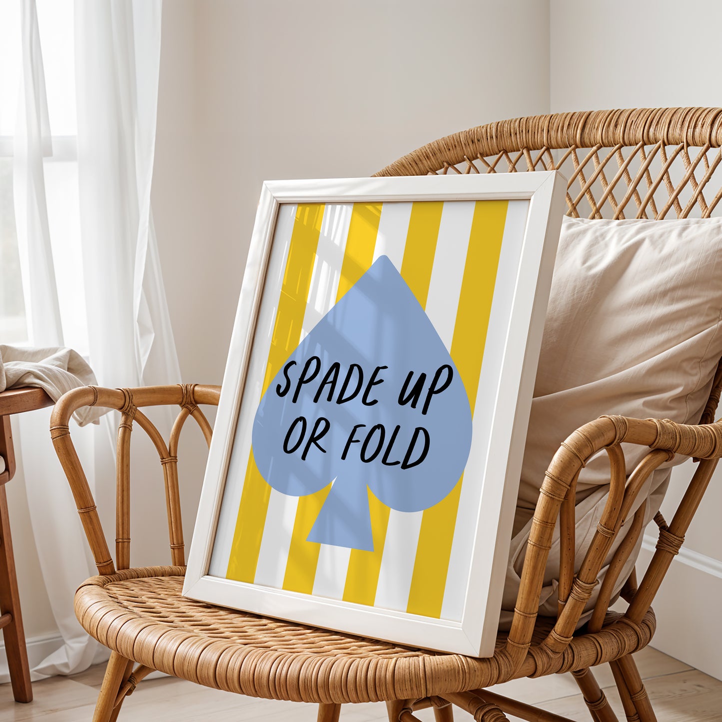 Spade Up or Fold – Bold Decision-Maker Poster
