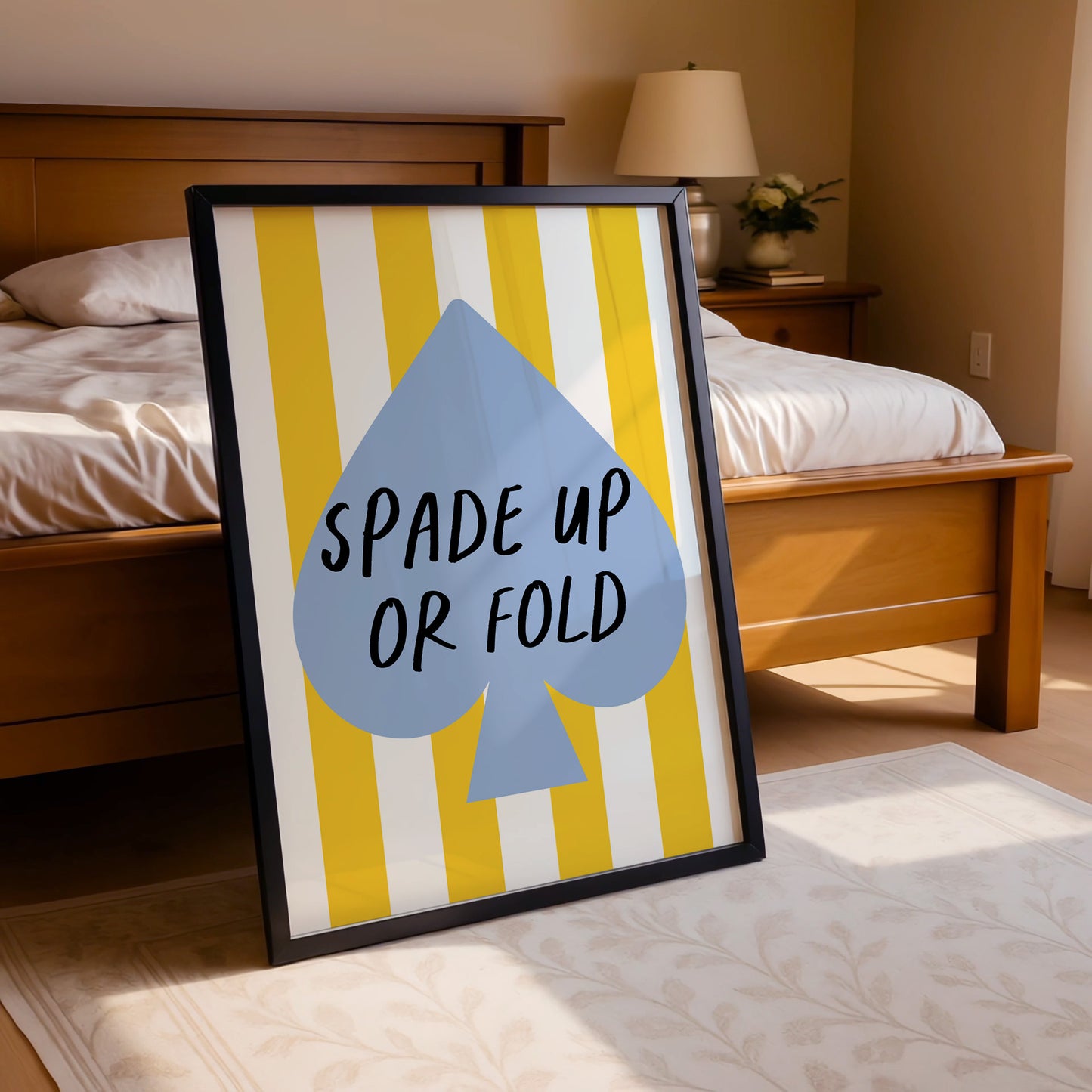Spade Up or Fold – Bold Decision-Maker Poster