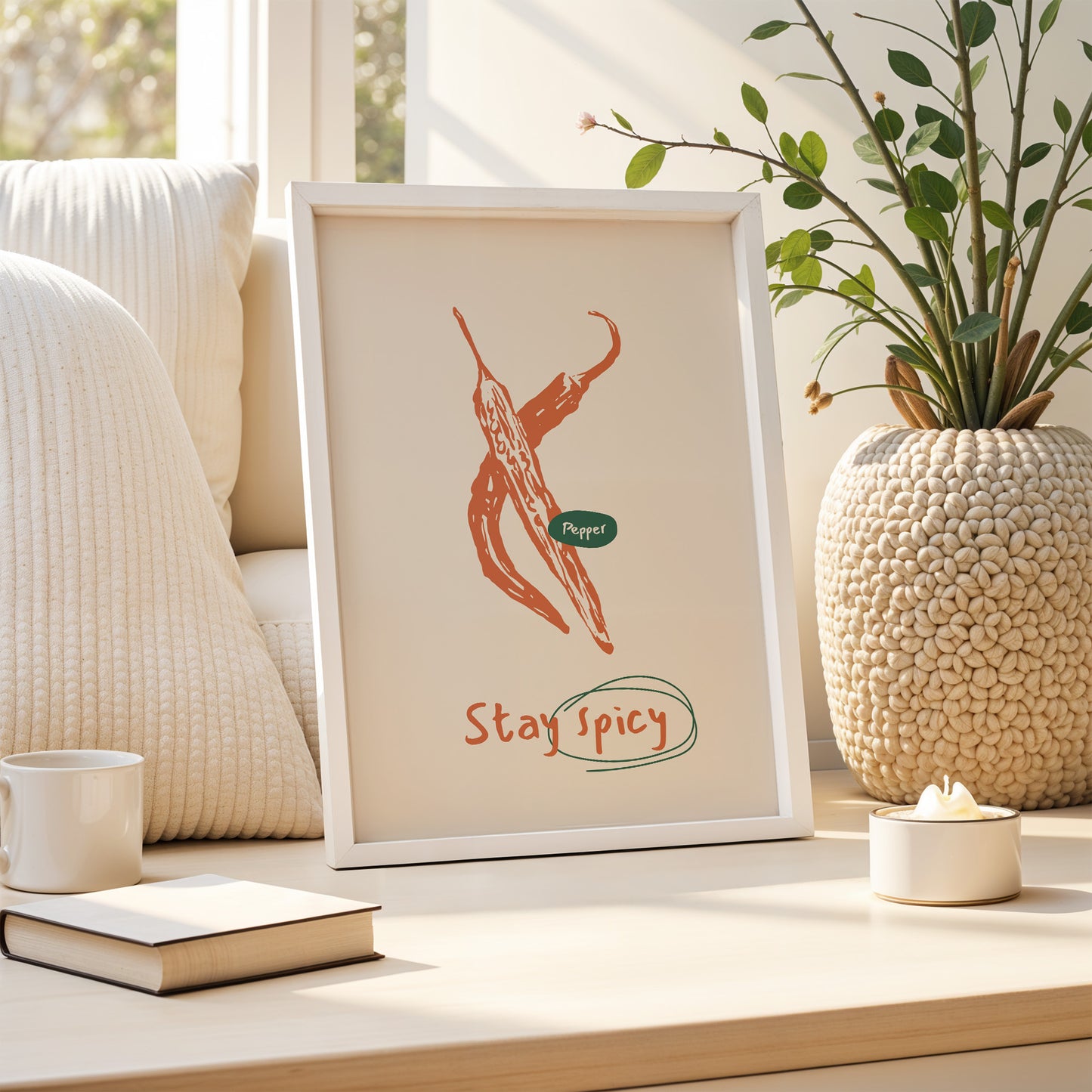 "Stay Spicy" - Bold Chili Pepper Art Print