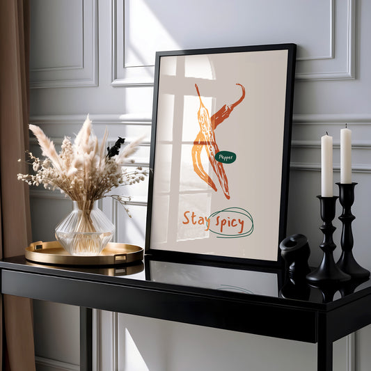 "Stay Spicy" - Bold Chili Pepper Art Print
