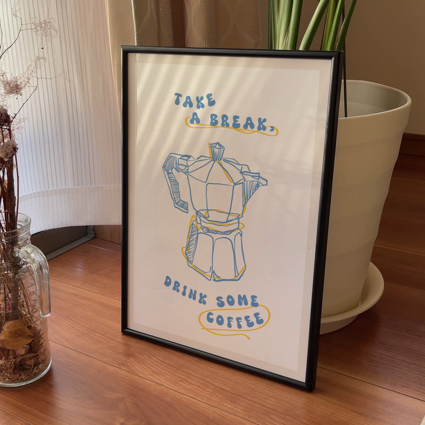 “Take a Break” Coffee Lover’s Art Print