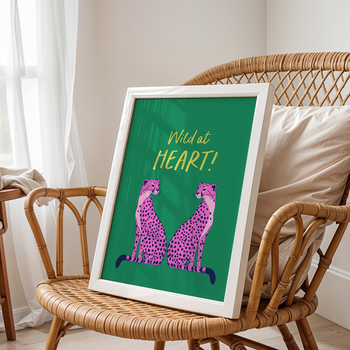 Wild at Heart! – Vibrant Cheetah Duo Print