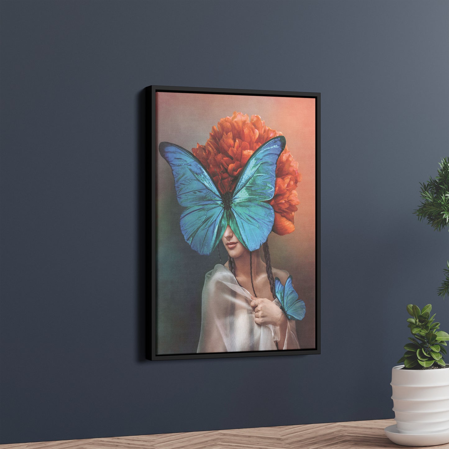 Bloom & Metamorphosis – Surreal Feminine Art Poster