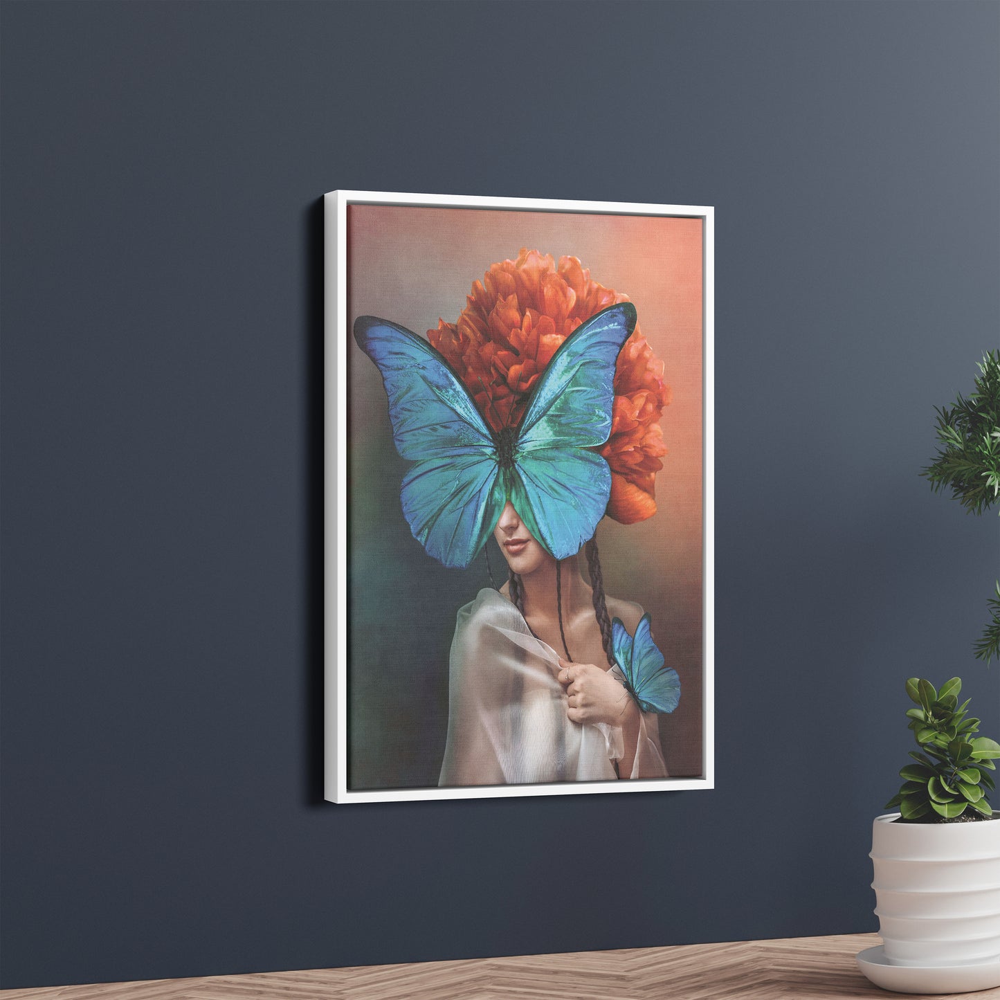 Bloom & Metamorphosis – Surreal Feminine Art Poster