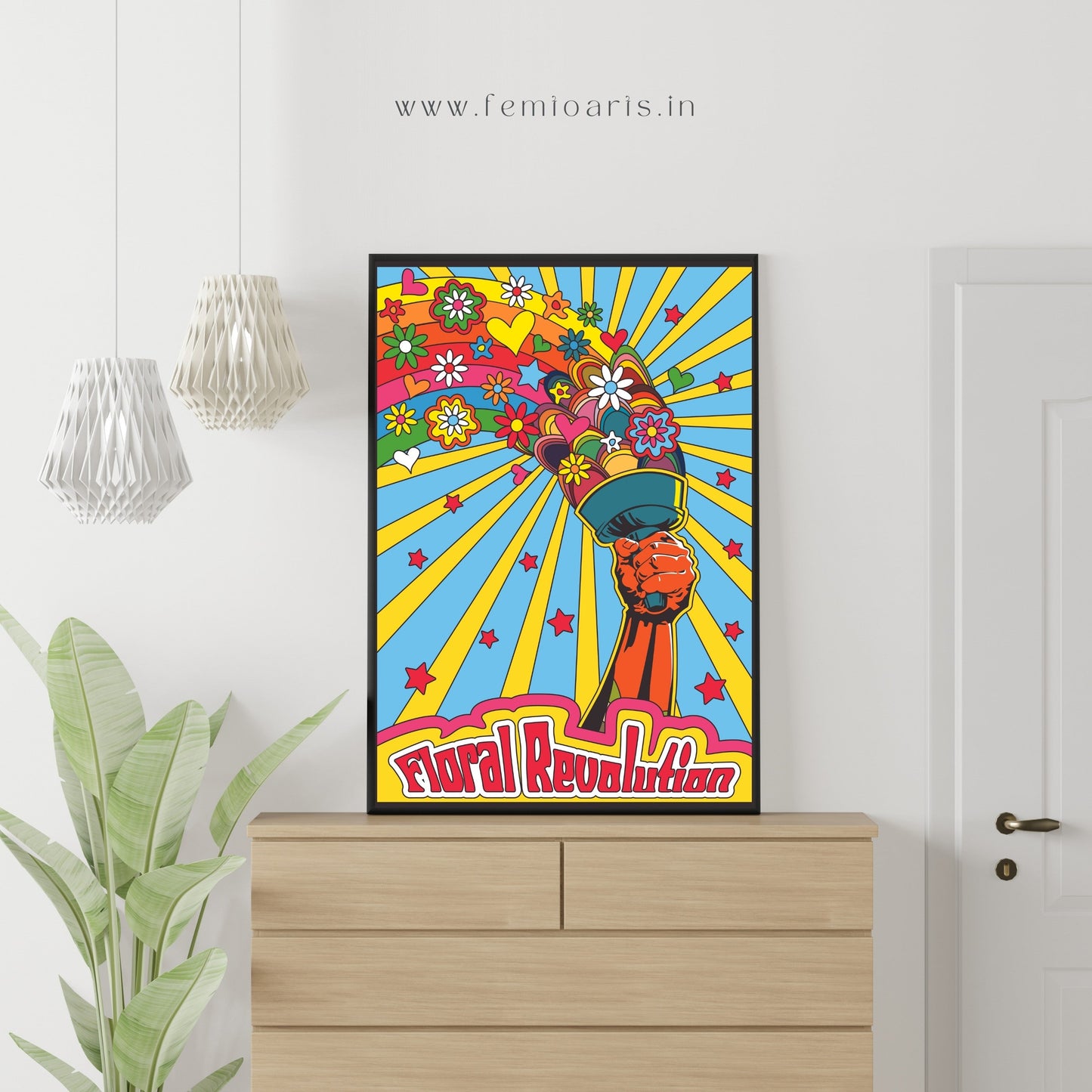 Psychedelic Art - Floral Revolution