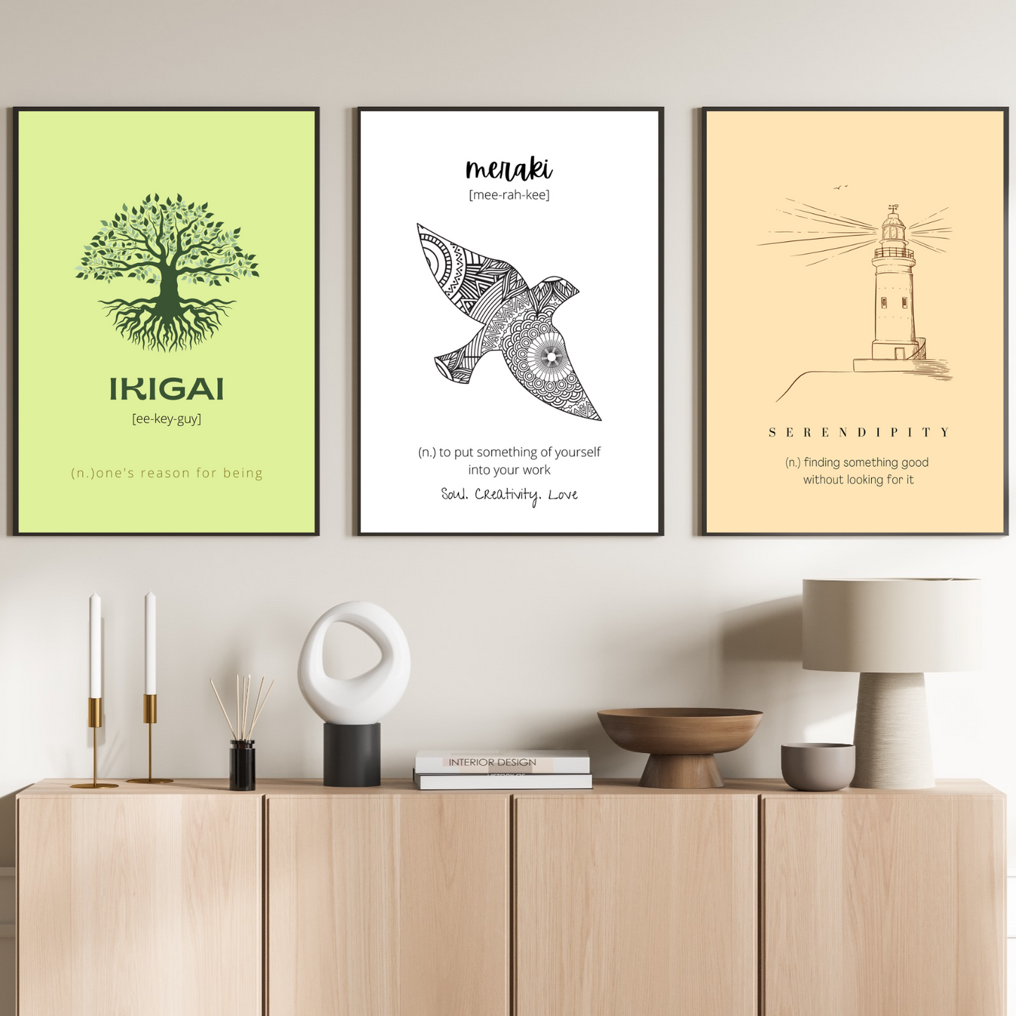 Quotes for a Meaningful Life ( Three Posters Combo)