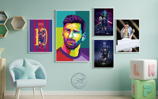 The Lionel Messi Wall (Set of 5 Prints)