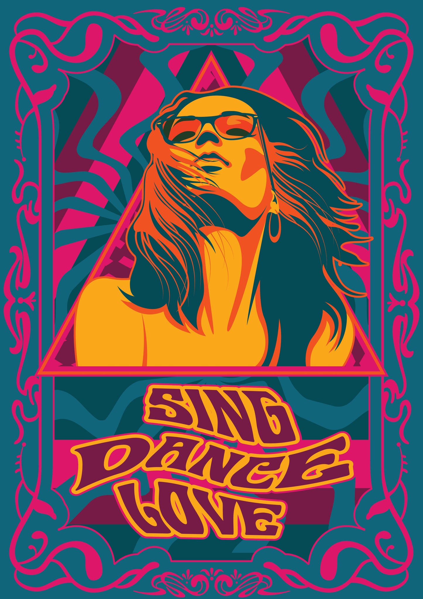 Psychedelic Art - Sing Dance Love