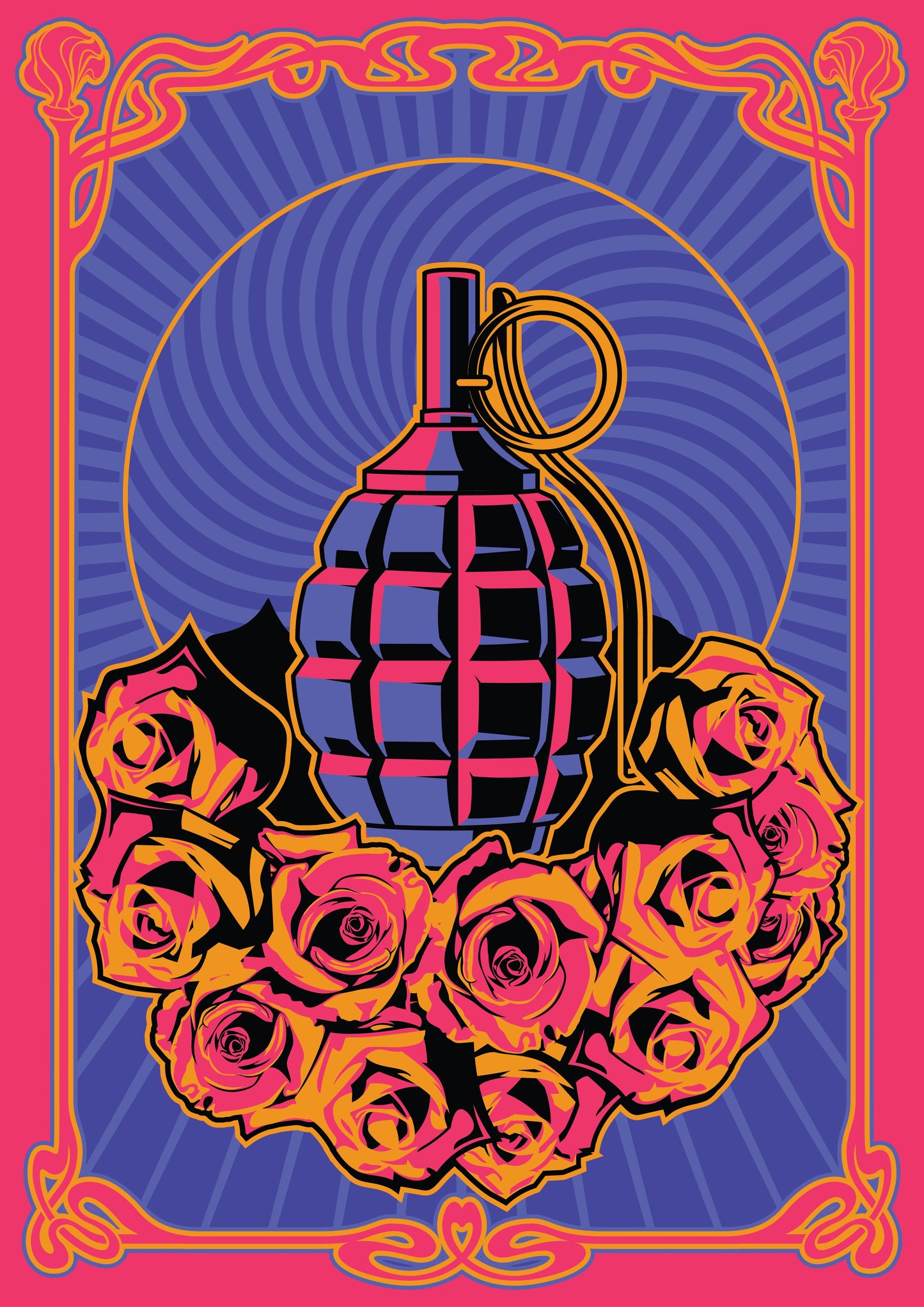 Psychedelic Art - Love Grenade