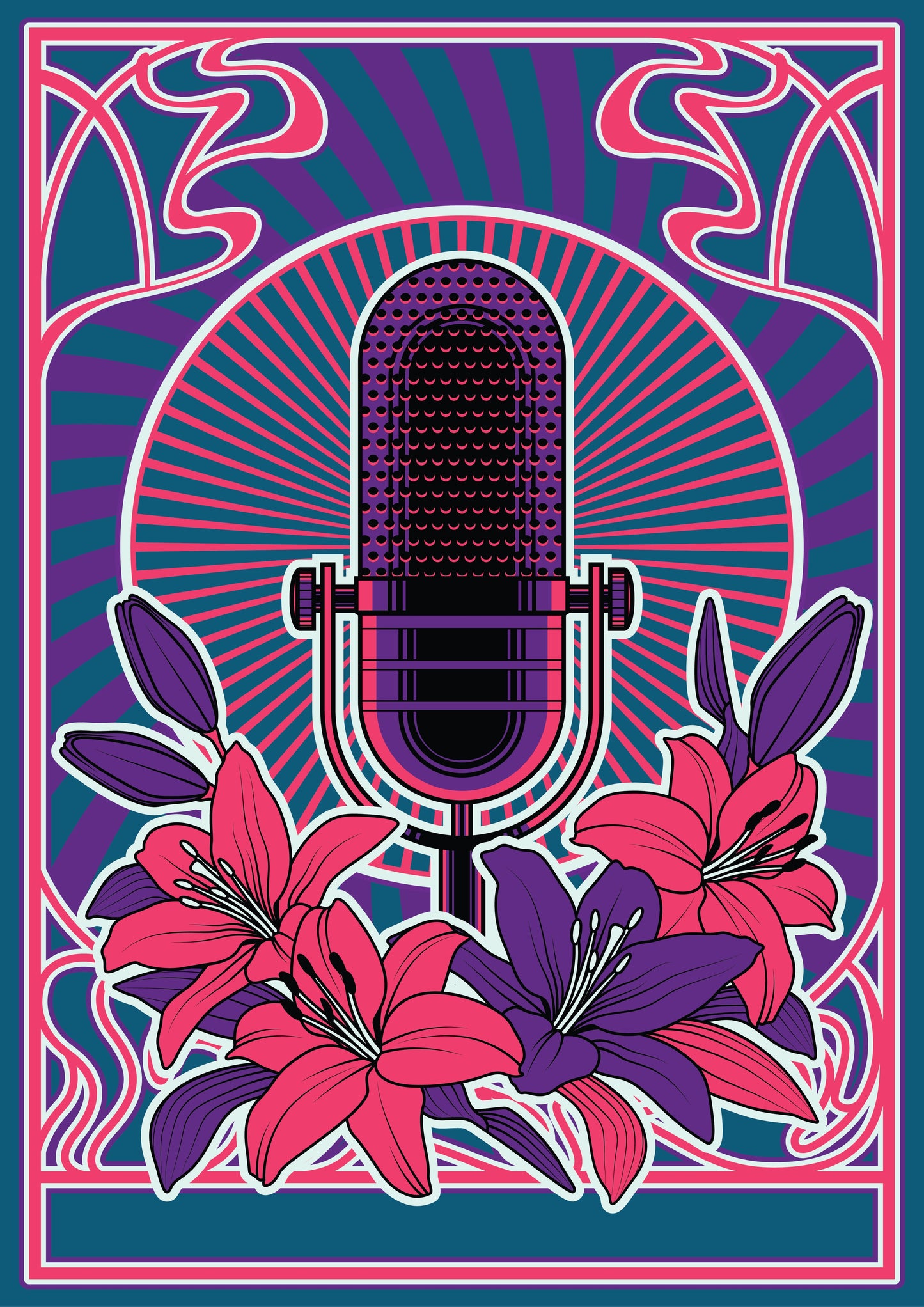 Psychedelic Art - Spread Love Microphone