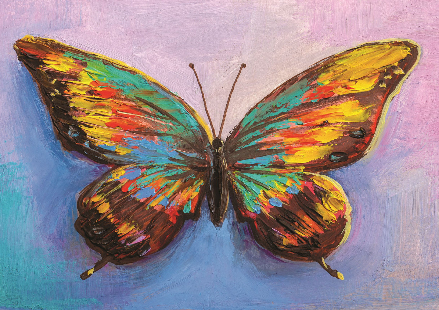 Oil Painting of a Beautiful Butterfly