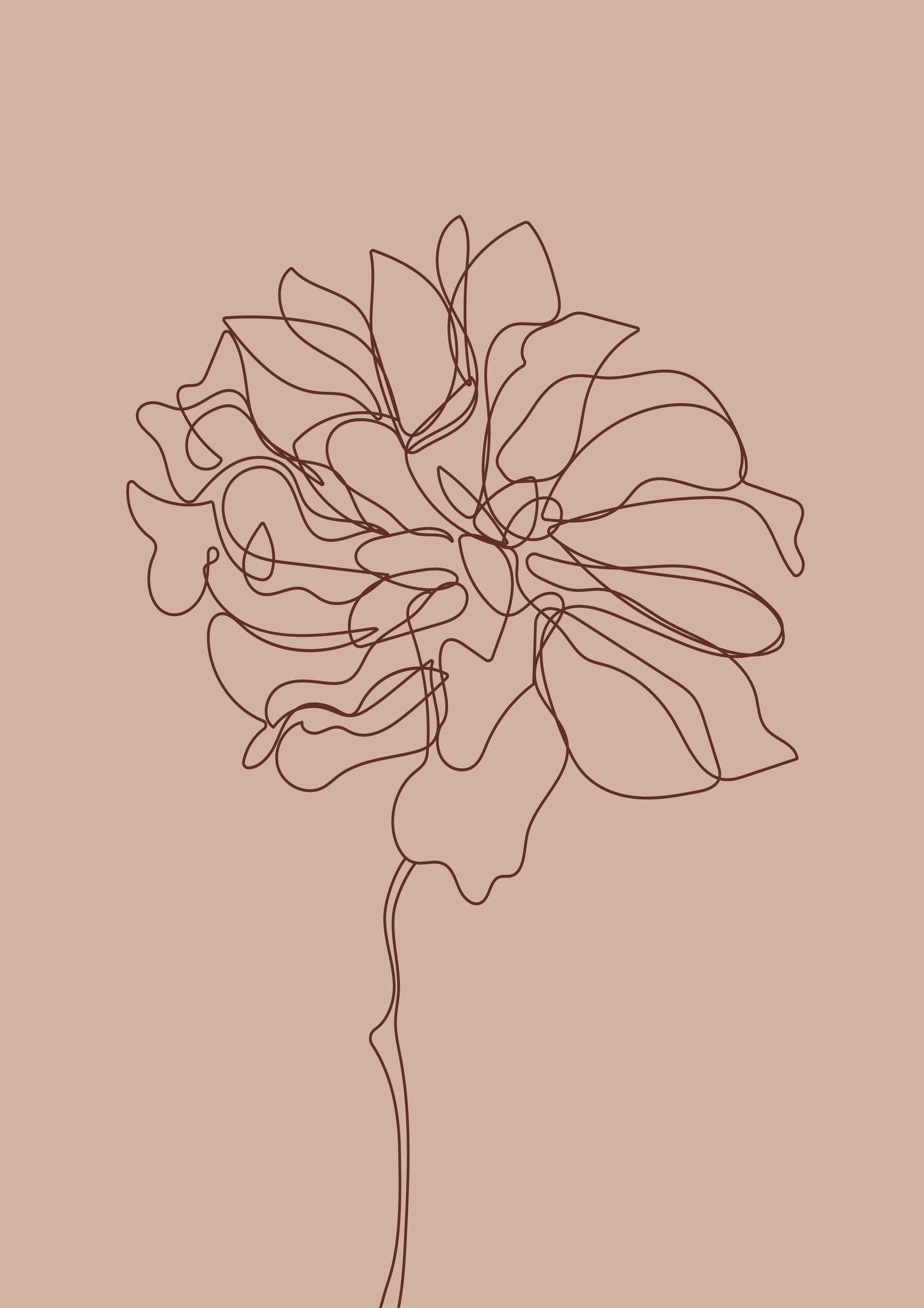 Line Drawing of a Flower