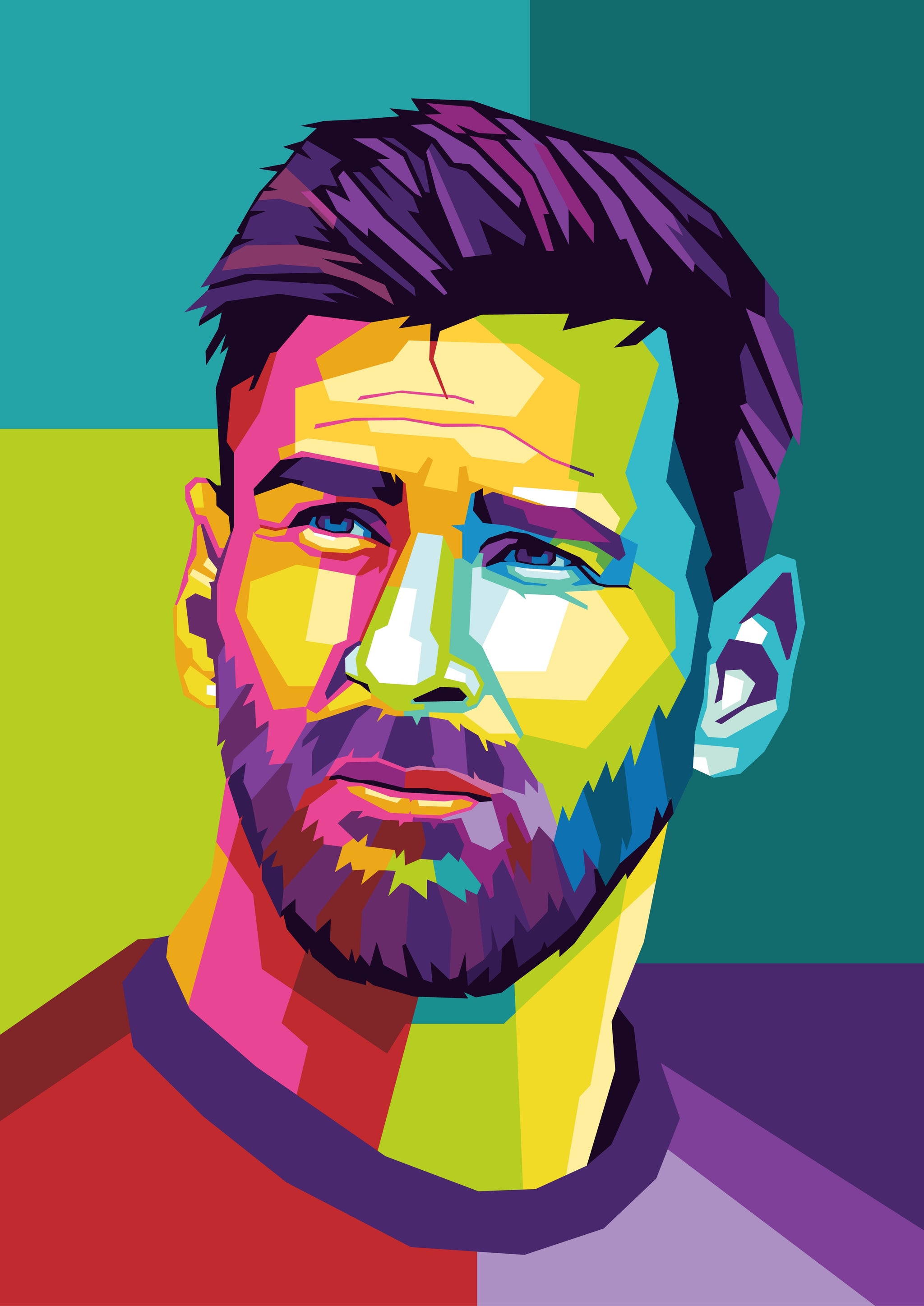 Lionel Messi Pop Art FEMTOARTS lionel-messi-pop-art-femtoarts